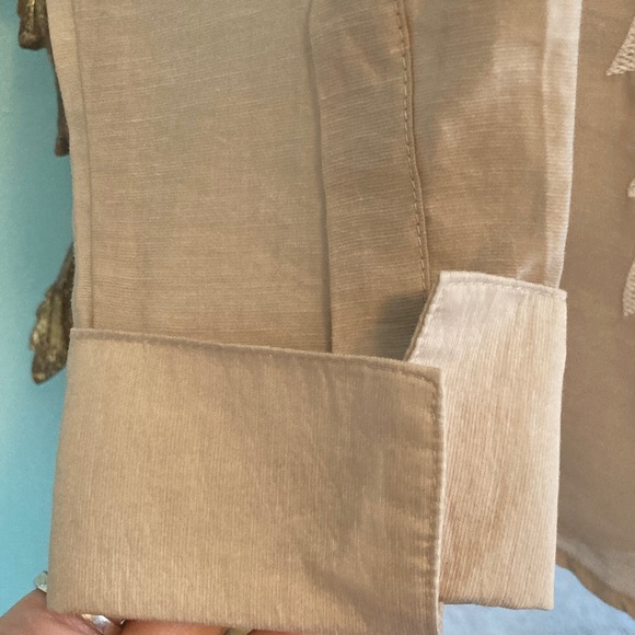 Worthington Beige Shirt with Cream Embroidery, size small - Picture 3 of 7